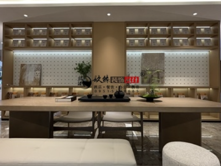 隆德装修公司|隆德望远民生售楼部展厅装修设计实景